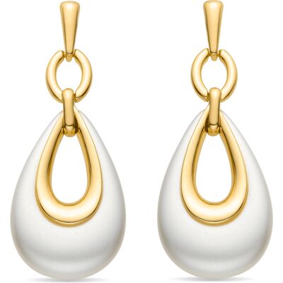Luxenter-Ohrringe aus 18k Gelbgold - Humola Weiß Einheitsgröße Luxenter-Ohrringe aus 18k Gelbgold - Humola Weiß Einheitsgröße