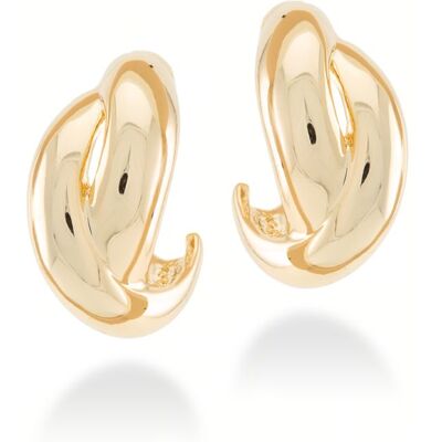 Luxenter Zunduri Ohrringe 18 Kt. Gelbgold Finish Gold Einheitsgröße Luxenter Zunduri Ohrringe 18 Kt. Gelbgold Finish Gold Einheitsgröße