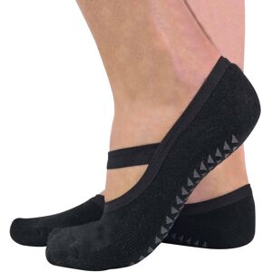 Sock Snob 2 Paar Damen Anti-Rutsch-Griff unsichtbar Pilates Yoga Socken mit Riemen Schwarz EU 37-39,5 Sock Snob 2 Paar Damen Anti-Rutsch-Griff unsichtbar Pilates Yoga Socken mit Riemen Schwarz EU 37-39,5