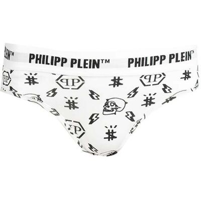 Philipp Plein Unterhosen Bi-Pack Damen Weiß Weiß L Philipp Plein Unterhosen Bi-Pack Damen Weiß Weiß L