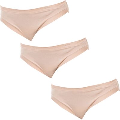 Janira Pack-3 Höschen mit mittlerer Taille und Innenfutter 1031184 Frauen Beige L Janira Pack-3 Höschen mit mittlerer Taille und Innenfutter 1031184 Frauen Beige L