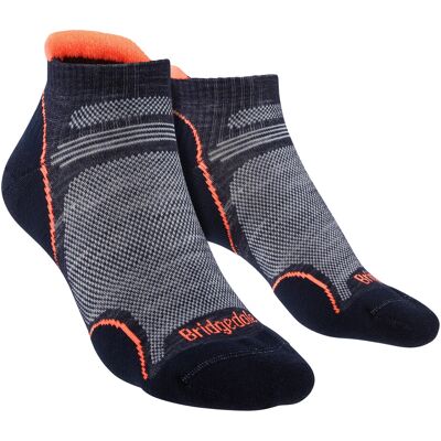 Bridgedale - Damen Wandern Merino Low Socks - Navy / Candy Merino Wolle - Größe 5-6.5 UK Bridgedale - Damen Wandern Merino Low Socks - Navy / Candy Merino Wolle - Größe 5-6.5 UK
