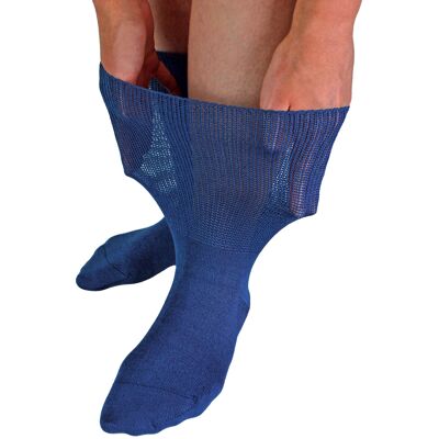 Extra breite Bambus-Ödem-Socken Dr.Socks Herren & Damen Socken für geschwollene Füße Knöchel Beine & Diabetiker - Navy Marine US 37-40 Extra breite Bambus-Ödem-Socken Dr.Socks Herren & Damen Socken für geschwollene Füße Knöchel Beine & Diabetiker - Navy Marine US 37-40