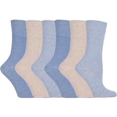 Gentle Grip - 6 Paar Damen Gentle Grip nicht elastische Socken - LGG73 Blau EU 37 - 42 Gentle Grip - 6 Paar Damen Gentle Grip nicht elastische Socken - LGG73 Blau EU 37 - 42