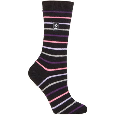Heat Holders Damen Ultra Lite Thermal Brushed Inner Yarn Design Socken Schwarz (Riga) Schwarz EU 37 - 42 Heat Holders Damen Ultra Lite Thermal Brushed Inner Yarn Design Socken Schwarz (Riga) Schwarz EU 37 - 42