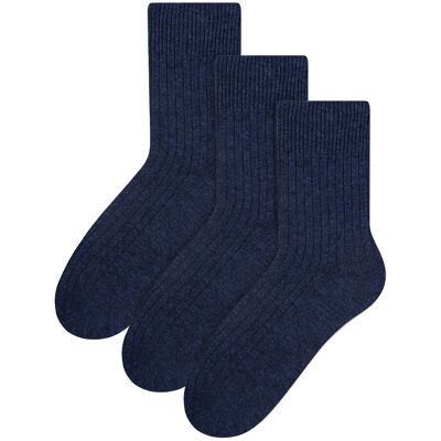 3 Paar Womens Wool Dress Socks Steven Ladies Breathable Cushioned Socks - Navy Blue Marine EU 40 - 42 3 Paar Womens Wool Dress Socks Steven Ladies Breathable Cushioned Socks - Navy Blue Marine EU 40 - 42
