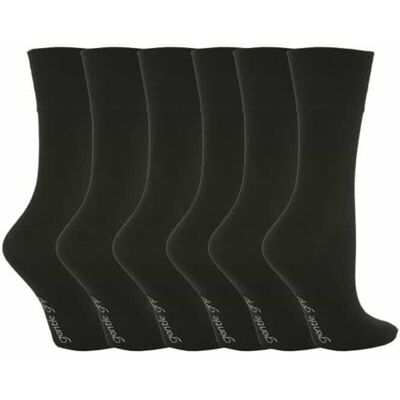 SockShop Schwarze Damen Baumwollsocken - 6 Paar SockShop Schwarze Damen Baumwollsocken - 6 Paar
