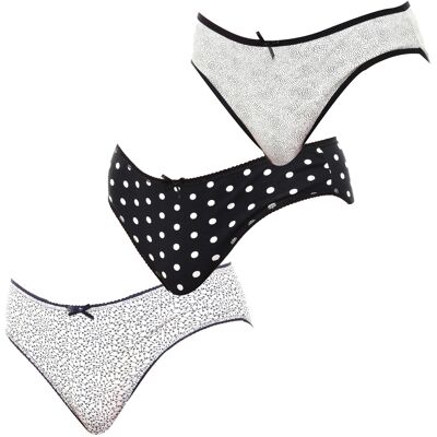 Kisses&Love Packung mit 3 Damenhöschen aus Baumwolle KL10000 Mehrfarben L/XL Kisses&Love Packung mit 3 Damenhöschen aus Baumwolle KL10000 Mehrfarben L/XL