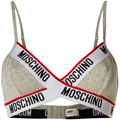 Moschino BH Baumwolle Stretch Grau M Moschino BH Baumwolle Stretch Grau M
