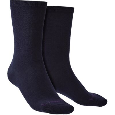 Bridgedale - 2er Pack Liner Base Layer Boot Socken - Navy Marine EU 46 - 48 Bridgedale - 2er Pack Liner Base Layer Boot Socken - Navy Marine EU 46 - 48