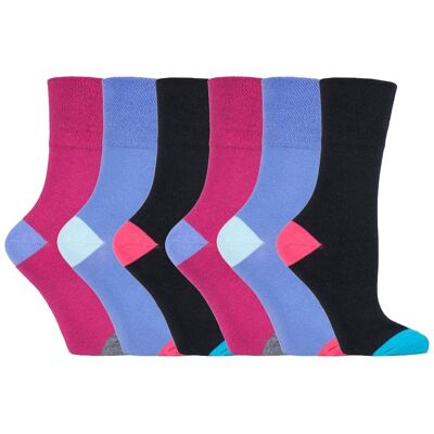 Gentle Grip - 6 Paar Damen Gentle Grip nicht elastische Socken - GG188 Blau EU 37 - 42 Gentle Grip - 6 Paar Damen Gentle Grip nicht elastische Socken - GG188 Blau EU 37 - 42