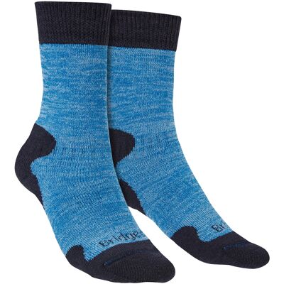 Bridgedale - Heavyweight Merino Wool Boot Socks - Blue Marl Blau Bridgedale - Heavyweight Merino Wool Boot Socks - Blue Marl Blau