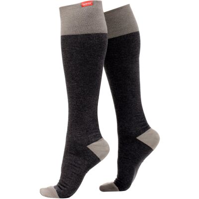 VIM&VIGR - Baumwollsocken mit abgestufter Kompression 20-30 mmhg für Männer & Frauen - Dunkel- & Hellgrau Grau S/M VIM&VIGR - Baumwollsocken mit abgestufter Kompression 20-30 mmhg für Männer & Frauen - Dunkel- & Hellgrau Grau S/M