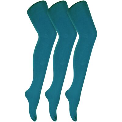 3 Paar Multipack Damen farbige undurchsichtige 80 Denier Strumpfhosen Sock Snob Plain Block Farbe Strumpfhosen - Teal Blau M 3 Paar Multipack Damen farbige undurchsichtige 80 Denier Strumpfhosen Sock Snob Plain Block Farbe Strumpfhosen - Teal Blau M