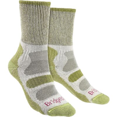 Bridgedale Damen Leichte Baumwolle Wandersocken - Grün - Größe 5-6.5 Bridgedale Damen Leichte Baumwolle Wandersocken - Grün - Größe 5-6.5