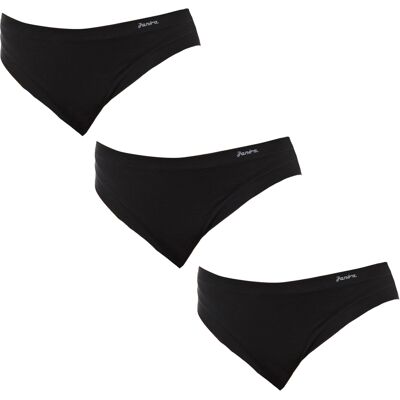 Janira Pack-3 Höschen mit mittlerer Taille und Innenfutter 1031184 Frauen Schwarz XL Janira Pack-3 Höschen mit mittlerer Taille und Innenfutter 1031184 Frauen Schwarz XL