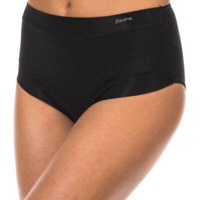 Janira MicroFiber Stoff Höschen mit hoher Taille 1031682 Frauen Schwarz L Janira MicroFiber Stoff Höschen mit hoher Taille 1031682 Frauen Schwarz L