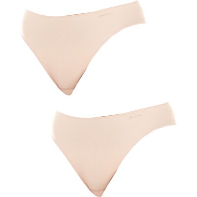 Janira Pack-2 Damen Höschen mit hoher Taille 1031892 Beige L Janira Pack-2 Damen Höschen mit hoher Taille 1031892 Beige L