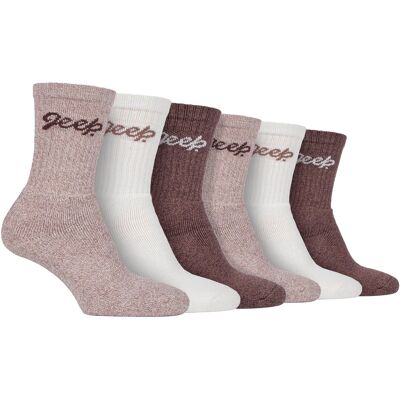 Jeep Damen 6er-Pack Wanderstoppersocken Baumwoll Socken für die Natur Creme EU 37 - 42 Jeep Damen 6er-Pack Wanderstoppersocken Baumwoll Socken für die Natur Creme EU 37 - 42