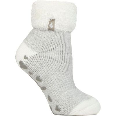 Heat Holders Damen Rippstrick-Bündchen Thermo-Bett-Socken zum Entspannen Silber EU 37 - 42 Heat Holders Damen Rippstrick-Bündchen Thermo-Bett-Socken zum Entspannen Silber EU 37 - 42