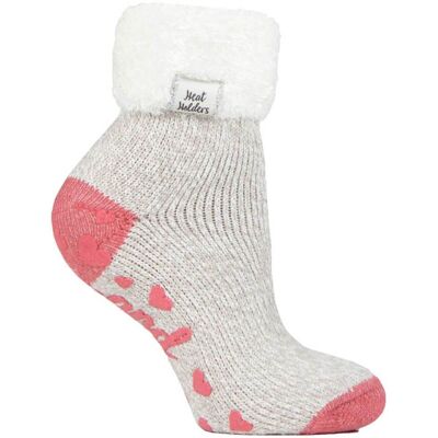 Heat Holders Damen rutschfeste thermische niedrige Knöchelsocken mit Griffen für das Bett Grau EU 37 - 42 Heat Holders Damen rutschfeste thermische niedrige Knöchelsocken mit Griffen für das Bett Grau EU 37 - 42