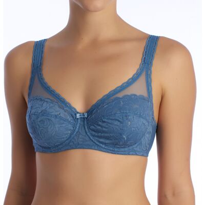 Playtex P0BVT Damen Bügel-BH aus Spitze Blau EU 80C / UK 36C Playtex P0BVT Damen Bügel-BH aus Spitze Blau EU 80C / UK 36C