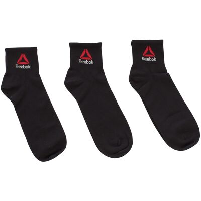 Reebok 3er-Pack D0850 Söckchen für Damen und Herren Schwarz Reebok 3er-Pack D0850 Söckchen für Damen und Herren Schwarz