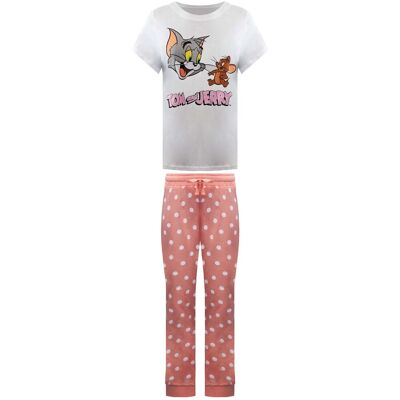 Disney Warner Bros Tom & Jerry Damen Pyjama-Set in mehreren Farben Mehrfarben L Disney Warner Bros Tom & Jerry Damen Pyjama-Set in mehreren Farben Mehrfarben L