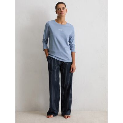 Marc O'Polo Pyjamaoberteil Mix N Match Cotton Blau XS Marc O'Polo Pyjamaoberteil Mix N Match Cotton Blau XS