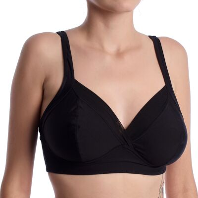 Playtex Damen Drahtloser BH mit Cups P06TN Schwarz EU 80C / UK 36C Playtex Damen Drahtloser BH mit Cups P06TN Schwarz EU 80C / UK 36C