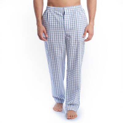 Kisses&Love Herren Lange Baumwoll-Pyjama-Hosen KLPP2 Weiß XL Kisses&Love Herren Lange Baumwoll-Pyjama-Hosen KLPP2 Weiß XL