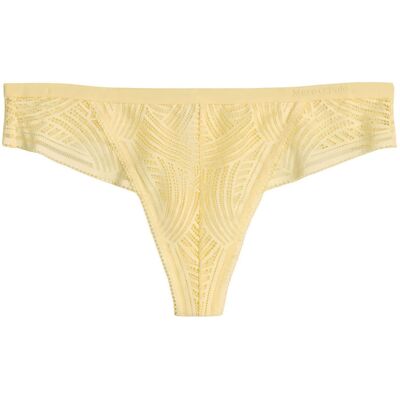 Marc O Polo Marc O'Polo Damen String Timeless LaceString Slip, Tanga, Mini String Gelb XL Marc O Polo Marc O'Polo Damen String Timeless LaceString Slip, Tanga, Mini String Gelb XL