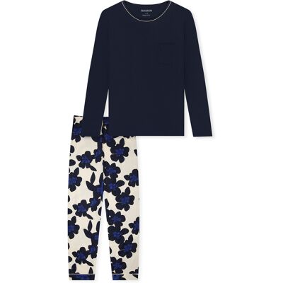 Schiesser Damen-Pyjama-Set Comfort, Nachtwäsche - Dunkelblau Dunkelblau EU 36 / UK 8 Schiesser Damen-Pyjama-Set Comfort, Nachtwäsche - Dunkelblau Dunkelblau EU 36 / UK 8