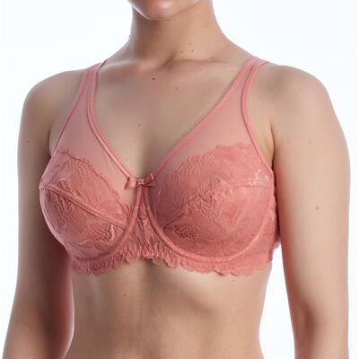 Dim Generous 008H4 Damen Micro Tüll Unterbrust-BH Rosa EU 75C / UK 34C Dim Generous 008H4 Damen Micro Tüll Unterbrust-BH Rosa EU 75C / UK 34C
