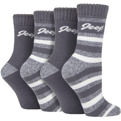 Jeep 4er Pack Damen Thermo-Stiefelsocken Fleecegefütterte warme Socken für den Winter Creme EU 37 - 42 Jeep 4er Pack Damen Thermo-Stiefelsocken Fleecegefütterte warme Socken für den Winter Creme EU 37 - 42
