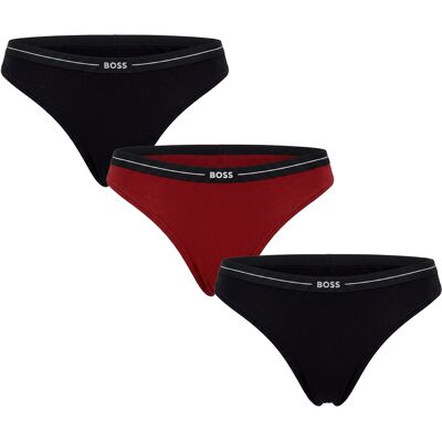 Boss Packung mit 3 Damen-Elastik-Baumwollstrings mit Logo 50510030 Mehrfarben XL Boss Packung mit 3 Damen-Elastik-Baumwollstrings mit Logo 50510030 Mehrfarben XL