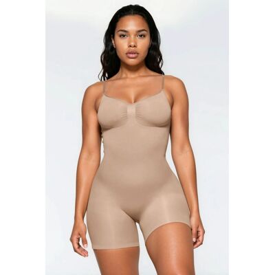 Hiccup Premium Nahtloses Extra Festes Oberschenkel-Bodysuit Shapewear Natürlich XL Hiccup Premium Nahtloses Extra Festes Oberschenkel-Bodysuit Shapewear Natürlich XL