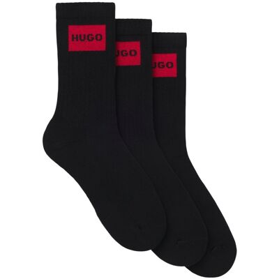 Hugo - Socken für Damen, Gekämmte Bio-Baumwolle (2er-Pack) (Schwarz) Schwarz EU 40 - 42 Hugo - Socken für Damen, Gekämmte Bio-Baumwolle (2er-Pack) (Schwarz) Schwarz EU 40 - 42