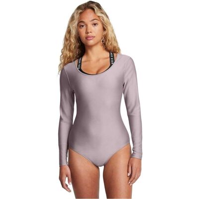 Under Armour - "Vanish" Bodysuit für Damen, Runder Auschnitt, Langärmlig (Grau) Grau EU 38 / UK 10 Under Armour - "Vanish" Bodysuit für Damen, Runder Auschnitt, Langärmlig (Grau) Grau EU 38 / UK 10