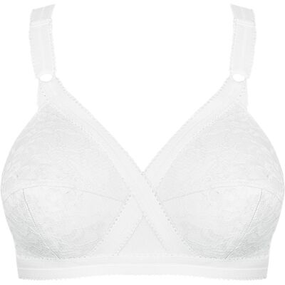 Playtex Cross Your Heart Unterbrust-BH ohne Draht Weiß EU 85C / UK 38C Playtex Cross Your Heart Unterbrust-BH ohne Draht Weiß EU 85C / UK 38C
