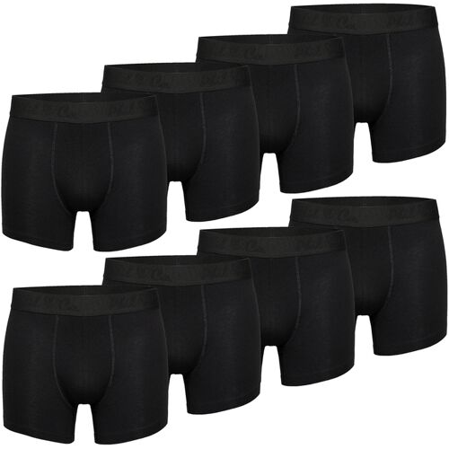 Phil & Co. Berlin Retro Boxer Herren Männer Retroshorts 8-Pack Schwarz M