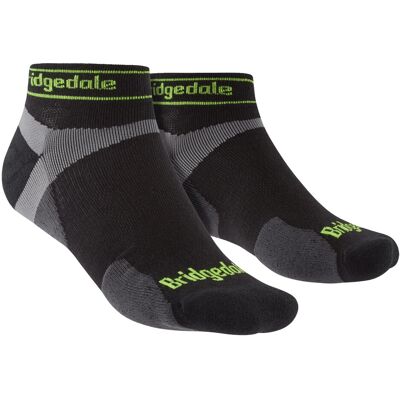 Bridgedale - Mens Running Ultralight Merino Low Socken - Schwarz Schwarz EU 40 - 42 Bridgedale - Mens Running Ultralight Merino Low Socken - Schwarz Schwarz EU 40 - 42