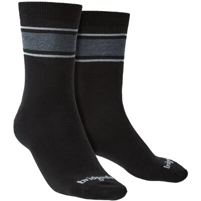 Bridgedale - Mens Liner Base Layer Merino Socken - Schwarz / Lt Grey Schwarz EU 46 - 48 Bridgedale - Mens Liner Base Layer Merino Socken - Schwarz / Lt Grey Schwarz EU 46 - 48
