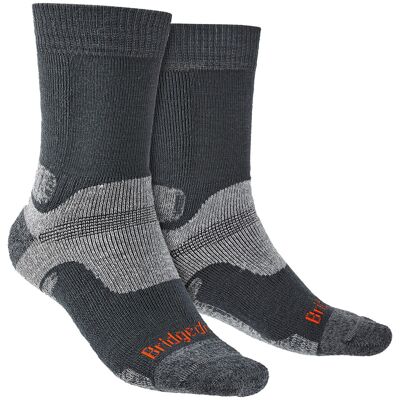 Bridgedale - Herren Wandern Midweight Merinowolle Socken - Gunmetal Grau EU 43 - 45 Bridgedale - Herren Wandern Midweight Merinowolle Socken - Gunmetal Grau EU 43 - 45