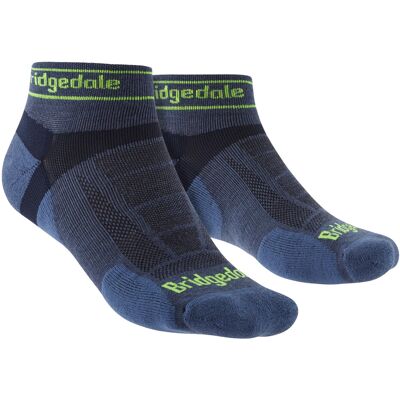 Bridgedale - Ultraleichte Merino-Laufsocken für Herren - Blau Blau EU 40 - 42 Bridgedale - Ultraleichte Merino-Laufsocken für Herren - Blau Blau EU 40 - 42