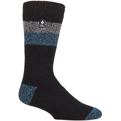 Heat Holders Wärmehalter - Extra dicke Herren-Thermosocken für den Winter Warme flauschige Fleece-Isoliersocken Geschenke für Männer - Schwarz / Blau (Lindos) Schwarz EU 39 - 45 Heat Holders Wärmehalter - Extra dicke Herren-Thermosocken für den Winter Warme flauschige Fleece-Isoliersocken Geschenke für Männer - Schwarz / Blau (Lindos) Schwarz EU 39 - 45