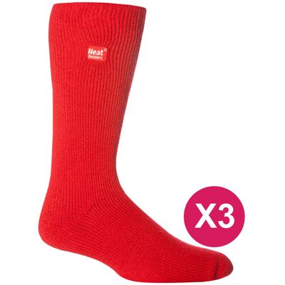 HEAT HOLDERS - 3er-Pack Multipack Herren Isolierte Thermosocken für den Winter Rot EU 39 - 45 HEAT HOLDERS - 3er-Pack Multipack Herren Isolierte Thermosocken für den Winter Rot EU 39 - 45