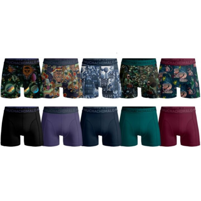 Muchachomalo Herren Boxershorts - 10 Stück - Mehrfarben Muchachomalo Herren Boxershorts - 10 Stück - Mehrfarben