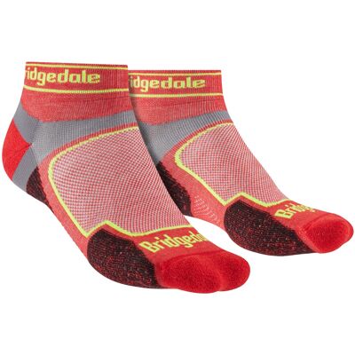 Bridgedale Herren Ultralight Sport Low Socken - Rot - Laufsocken Bridgedale Herren Ultralight Sport Low Socken - Rot - Laufsocken