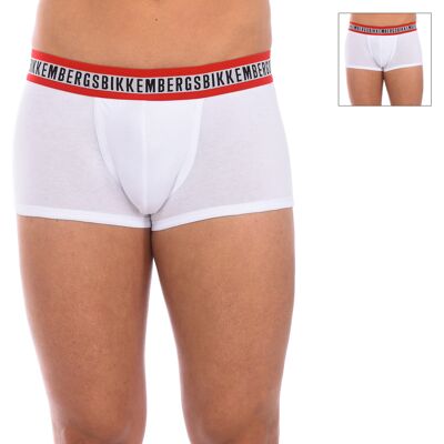 Bikkembergs Pack-2 Boxershorts Fashion Tape anatomische Front BKK1UTR08BI Mann Weiß L Bikkembergs Pack-2 Boxershorts Fashion Tape anatomische Front BKK1UTR08BI Mann Weiß L
